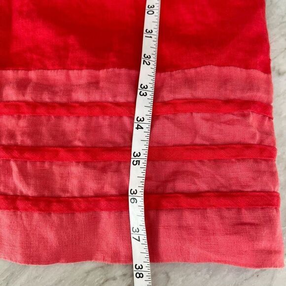 BODEN Women's 100% linen lined Carousel Sheath Dress US Sz 6 - Poppy Red - Picture 8 of 8